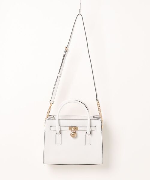 MICHAEL KORS(マイケルコース)の「HAMILTON MODERNE レザー クロスボディバッグ スモール(ハンドバッグ・レディース・ホワイト系・FREE)」の4枚目の写真