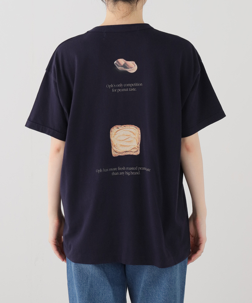 Ophrys(オフリス)の「Ophrys/オフリス PeanutPeanut Tee OP26SS02(Tシャツ/カットソー・レディース・ネイビー/ホワイト・FREE)」の4枚目の写真