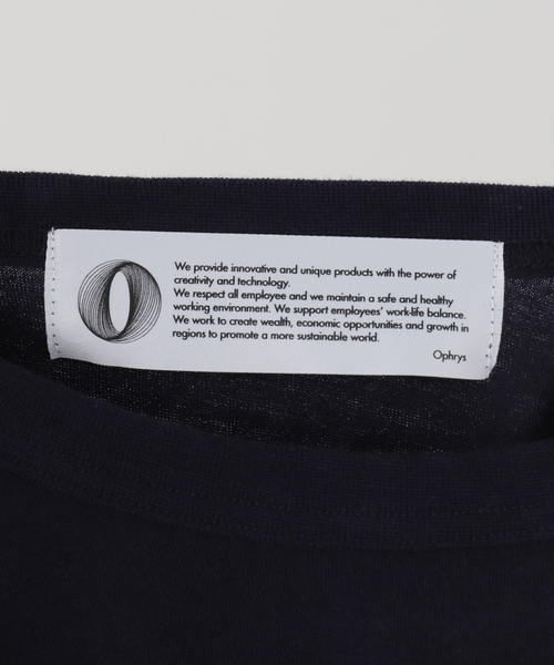 Ophrys(オフリス)の「Ophrys/オフリス PeanutPeanut Tee OP26SS02(Tシャツ/カットソー・レディース・ネイビー/ホワイト・FREE)」の7枚目の写真
