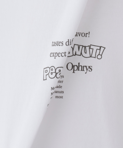 Ophrys(オフリス)の「Ophrys/オフリス PeanutPeanut Tee OP26SS02(Tシャツ/カットソー・レディース・ネイビー/ホワイト・FREE)」の9枚目の写真