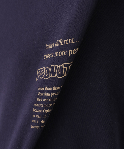Ophrys(オフリス)の「Ophrys/オフリス PeanutPeanut Tee OP26SS02(Tシャツ/カットソー・レディース・ネイビー/ホワイト・FREE)」の10枚目の写真