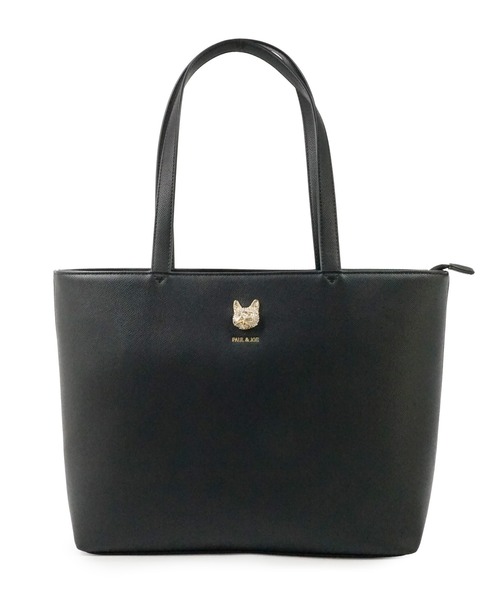 PAUL & JOE ACCESSOIRES(ポールアンドジョーアクセソワ)の「PAUL & JOE ACCESSOIRES (ポール&ジョーアクセソワ)トートバッグ A4対応 PJA-B1465 CAT BIJOU(トートバッグ・レディース・キャメル/ブラック/ピンク・FREE)」の4枚目の写真