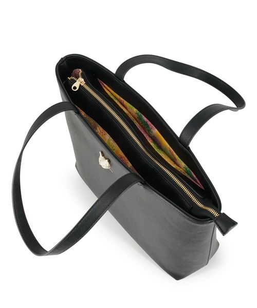 PAUL & JOE ACCESSOIRES(ポールアンドジョーアクセソワ)の「PAUL & JOE ACCESSOIRES (ポール&ジョーアクセソワ)トートバッグ A4対応 PJA-B1465 CAT BIJOU(トートバッグ・レディース・キャメル/ブラック/ピンク・FREE)」の8枚目の写真
