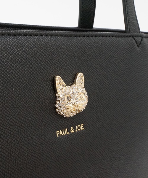 PAUL & JOE ACCESSOIRES(ポールアンドジョーアクセソワ)の「PAUL & JOE ACCESSOIRES (ポール&ジョーアクセソワ)トートバッグ A4対応 PJA-B1465 CAT BIJOU(トートバッグ・レディース・キャメル/ブラック/ピンク・FREE)」の12枚目の写真