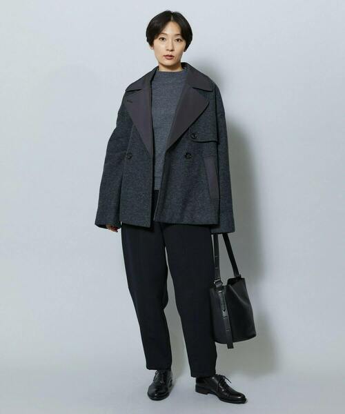 MOGA（モガ）の「トリプルオーガンバレルパンツ（その他パンツ・レディース・ブラック/オフホワイト・2/3）」の3枚目の写真
