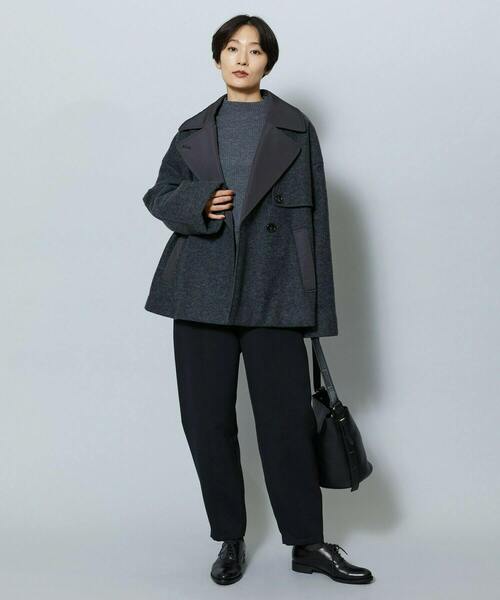MOGA（モガ）の「トリプルオーガンバレルパンツ（その他パンツ・レディース・ブラック/オフホワイト・2/3）」の4枚目の写真