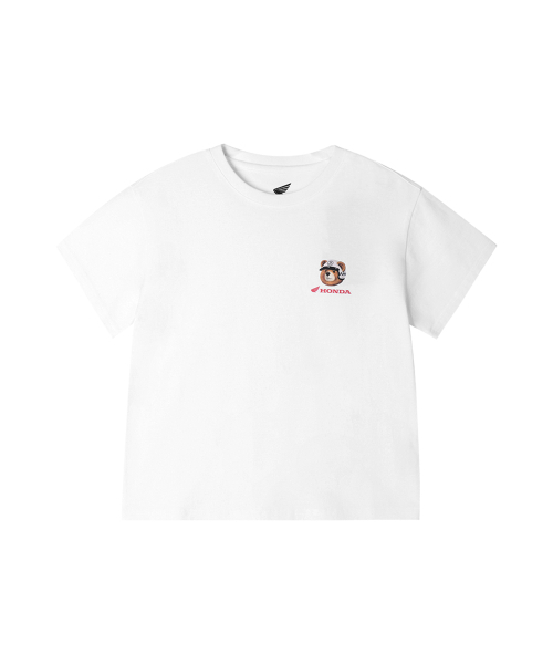 PHYPS MOTORCYCLE(フィップスモーターサイクル)の「Kids Giorno Bear Face Short Sleeve White(Tシャツ/カットソー・メンズ・その他・140/130)」の1枚目の写真