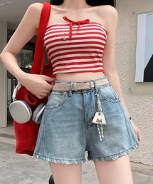 【 MEMECLE / メメクル 】ベーシックデニムショートパンツ