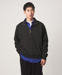 【別注】<Champion>ハーフジップ 長袖 スウェット