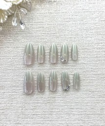 haremode（ハレモード）の「【手軽に装着可能】サロン級デザイン ネイルチップ 2サイズ ①（ネイルシール/ネイルチップ）」