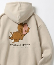 TOM&JERRY（トムアンドジェリー）の「2026AW Tom and Jerry/トムとジェリー オーバーサイズ 裏起毛 スウェット サガラ刺繍 プルオーバーパーカー レディース メンズ トレーナー（パーカー）」