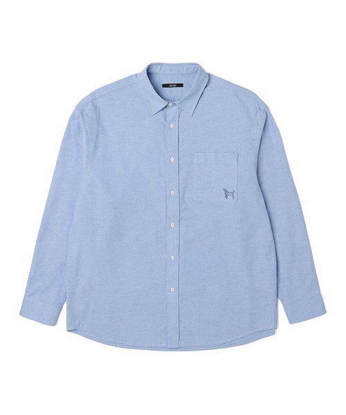 ADHOC(アドホック)の「男性ベーシックオックスフォードシャツ (SKY BLUE) (HA2LS90-41)(シャツ/ブラウス・メンズ・その他・110)」の1枚目の写真