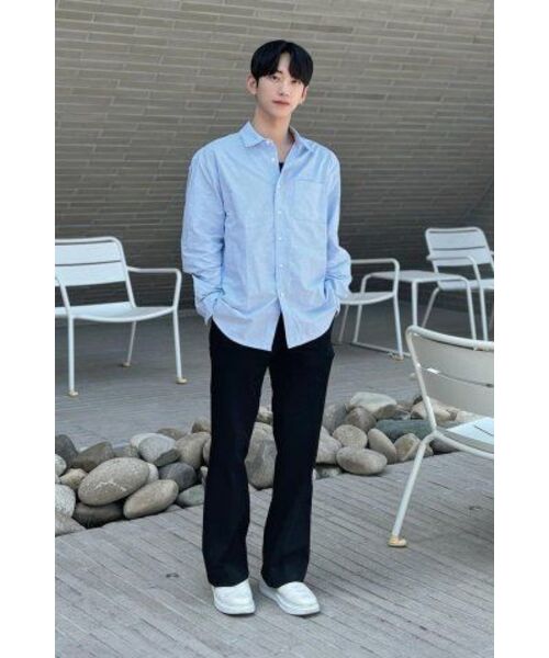 ADHOC(アドホック)の「男性ベーシックオックスフォードシャツ (SKY BLUE) (HA2LS90-41)(シャツ/ブラウス・メンズ・その他・110)」の16枚目の写真