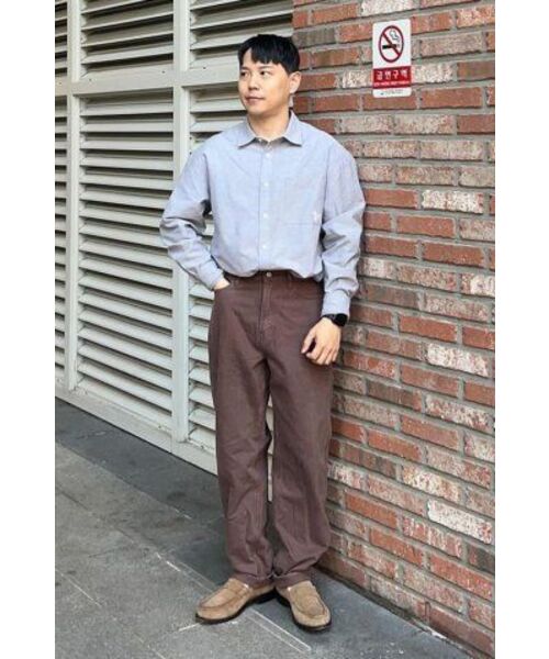 ADHOC(アドホック)の「男性ベーシックオックスフォードシャツ (SKY BLUE) (HA2LS90-41)(シャツ/ブラウス・メンズ・その他・110)」の19枚目の写真