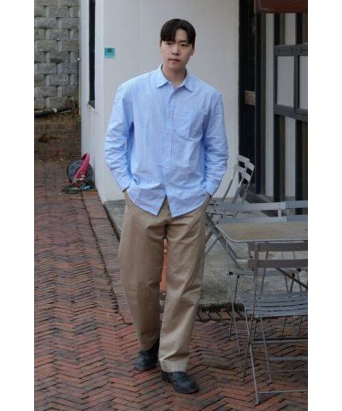 ADHOC(アドホック)の「男性ベーシックオックスフォードシャツ (SKY BLUE) (HA2LS90-41)(シャツ/ブラウス・メンズ・その他・110)」の10枚目の写真
