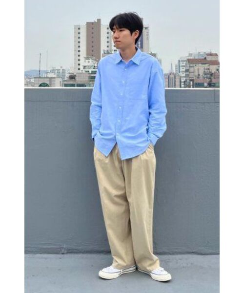 ADHOC(アドホック)の「男性ベーシックオックスフォードシャツ (SKY BLUE) (HA2LS90-41)(シャツ/ブラウス・メンズ・その他・110)」の13枚目の写真
