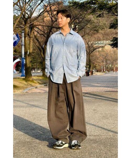 ADHOC(アドホック)の「男性ベーシックオックスフォードシャツ (SKY BLUE) (HA2LS90-41)(シャツ/ブラウス・メンズ・その他・110)」の14枚目の写真