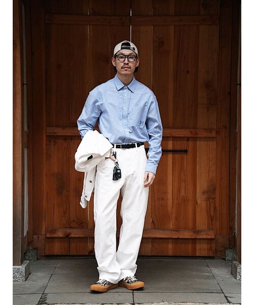 ADHOC(アドホック)の「男性ベーシックオックスフォードシャツ (SKY BLUE) (HA2LS90-41)(シャツ/ブラウス・メンズ・その他・110)」の15枚目の写真