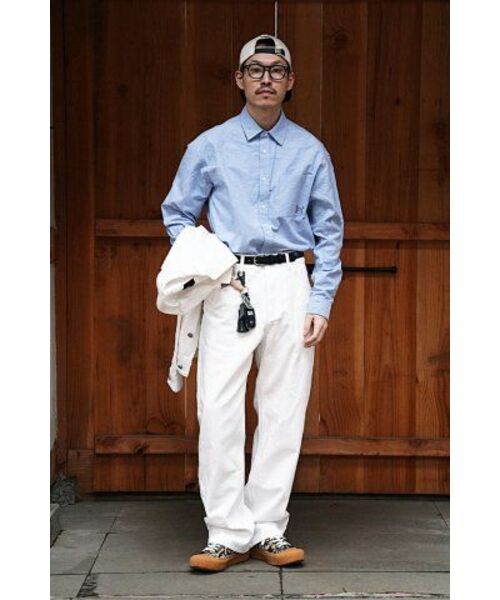 ADHOC(アドホック)の「男性ベーシックオックスフォードシャツ (SKY BLUE) (HA2LS90-41)(シャツ/ブラウス・メンズ・その他・110)」の5枚目の写真