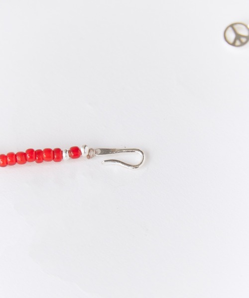 SunKu(サンク)の「SunKu/サンク Red Vintage Beads/Turquoise & Silver Peace Hook Necklace レッド ヴィンテージ ビーズ / ターコイズ シルバー ピース フック ネックレス メンズ レディース 2026年 夏 夏服(ネックレス・メンズ・レッド/ターコイズブルー・FREE)」の16枚目の写真