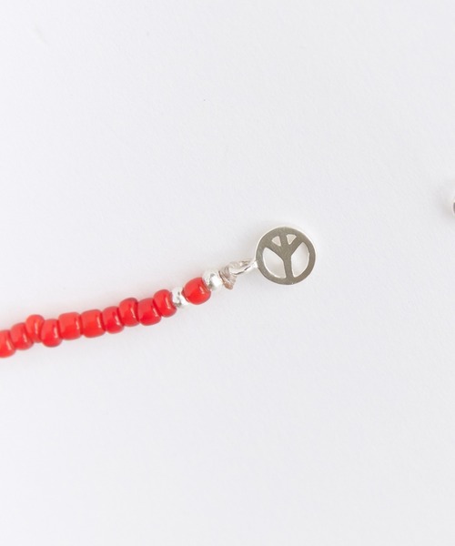 SunKu(サンク)の「SunKu/サンク Red Vintage Beads/Turquoise & Silver Peace Hook Necklace レッド ヴィンテージ ビーズ / ターコイズ シルバー ピース フック ネックレス メンズ レディース 2026年 夏 夏服(ネックレス・メンズ・レッド/ターコイズブルー・FREE)」の14枚目の写真