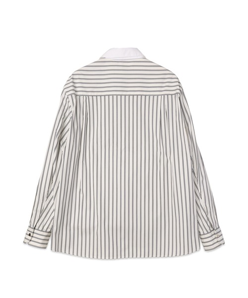 CULLNI(クルニ)の「Stripe Broad Detachable Collar Shirt(シャツ/ブラウス・メンズ・ブルー系/ベージュ系/ホワイト系/ネイビー系・2/1)」の11枚目の写真