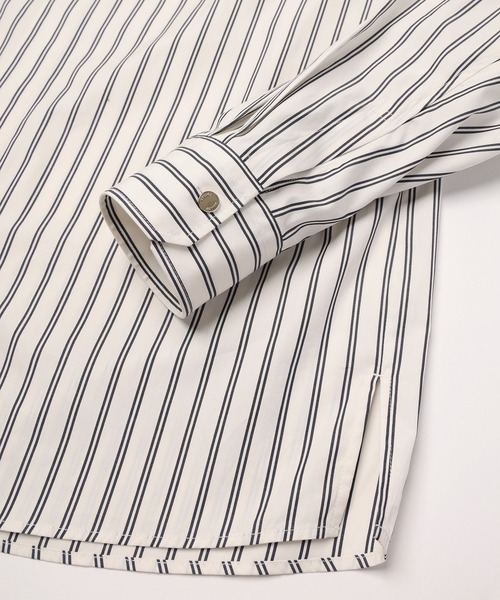 CULLNI(クルニ)の「Stripe Broad Detachable Collar Shirt(シャツ/ブラウス・メンズ・ブルー系/ベージュ系/ホワイト系/ネイビー系・2/1)」の15枚目の写真
