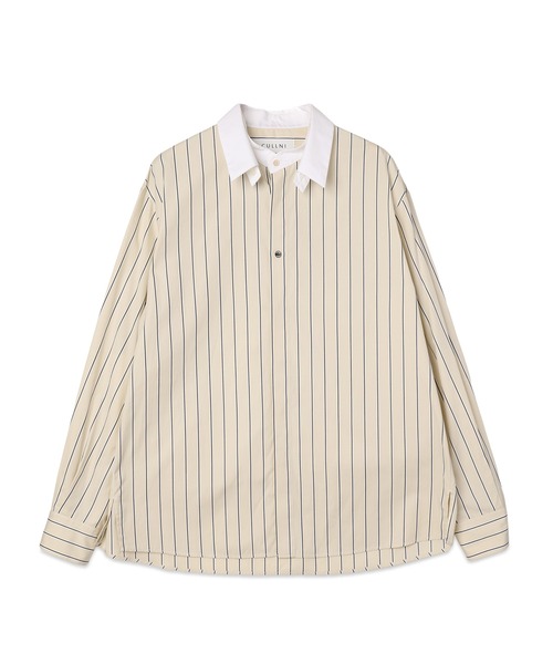 CULLNI(クルニ)の「Stripe Broad Detachable Collar Shirt(シャツ/ブラウス・メンズ・ブルー系/ベージュ系/ホワイト系/ネイビー系・2/1)」の16枚目の写真