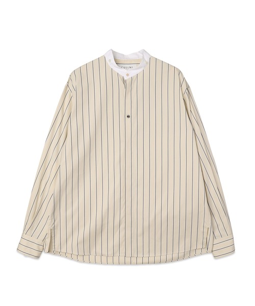 CULLNI(クルニ)の「Stripe Broad Detachable Collar Shirt(シャツ/ブラウス・メンズ・ブルー系/ベージュ系/ホワイト系/ネイビー系・2/1)」の17枚目の写真