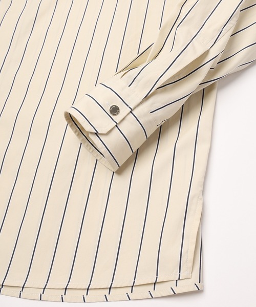 CULLNI(クルニ)の「Stripe Broad Detachable Collar Shirt(シャツ/ブラウス・メンズ・ブルー系/ベージュ系/ホワイト系/ネイビー系・2/1)」の21枚目の写真