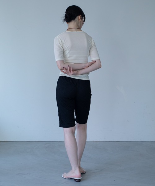 VACANCY(ヴァカンシー)の「レースバイカーパンツ(その他パンツ・レディース・アイボリー/ブラック・FREE)」の14枚目の写真