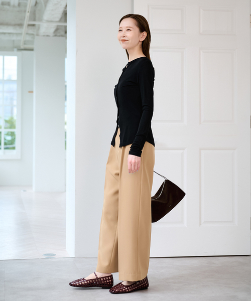 U by SPICK&SPAN(ユーバイスピックアンドスパン)の「KOMOREBI MUSEUM /コモレビミュージアム メッシュフラットシューズ(その他シューズ・レディース・ボルドー・25cm/24cm/23cm)」の4枚目の写真