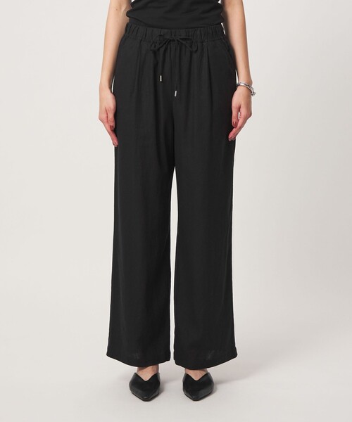 green label relaxing（グリーンレーベルリラクシング）の「［size SHORT/TALLあり］BREEZE LINEN ブリーズリネン ワイド パンツ 3（その他パンツ・レディース・ブラック/ロイヤルブルー・34/36/40/TALL/SHORT/44/42/38）」の10枚目の写真