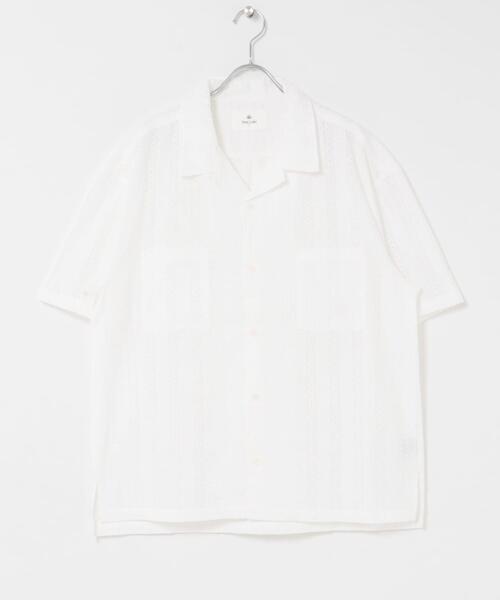 URBAN RESEARCH Sonny Label(アーバンリサーチサニーレーベル)の「レース刺繍ショートスリーブシャツ(シャツ/ブラウス・メンズ・ホワイト/ブラウン・MEDIUM/LARGE)」の19枚目の写真