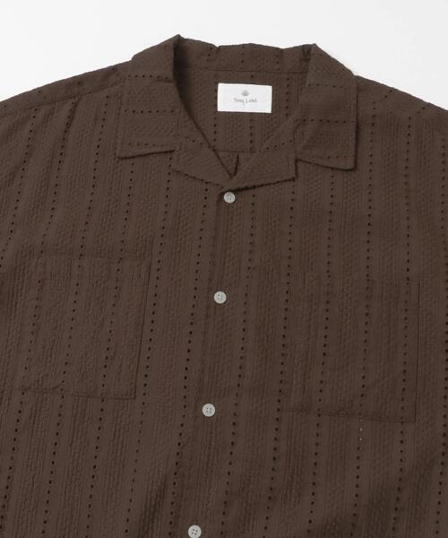 URBAN RESEARCH Sonny Label(アーバンリサーチサニーレーベル)の「レース刺繍ショートスリーブシャツ(シャツ/ブラウス・メンズ・ホワイト/ブラウン・MEDIUM/LARGE)」の7枚目の写真