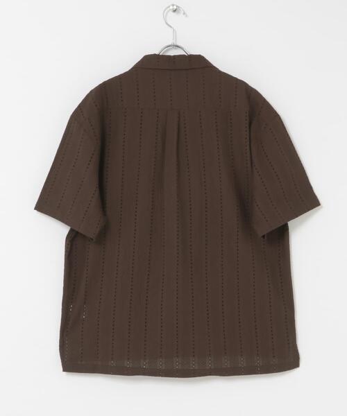 URBAN RESEARCH Sonny Label(アーバンリサーチサニーレーベル)の「レース刺繍ショートスリーブシャツ(シャツ/ブラウス・メンズ・ホワイト/ブラウン・MEDIUM/LARGE)」の8枚目の写真