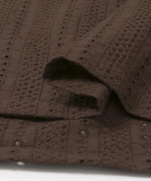 URBAN RESEARCH Sonny Label(アーバンリサーチサニーレーベル)の「レース刺繍ショートスリーブシャツ(シャツ/ブラウス・メンズ・ホワイト/ブラウン・MEDIUM/LARGE)」の9枚目の写真