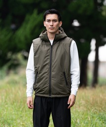 ダウンベスト（グリーン・カーキ/緑色系・吸湿発熱）ファッション通販