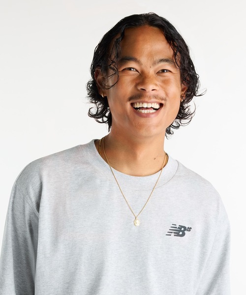 NEW BALANCE(ニューバランス)の「Numeric Small ロゴ T-Shirt(Tシャツ/カットソー・メンズ・ネイビー/ヘザーグレー・XX-LARGE/X-LARGE/LARGE/MEDIUM/SMALL)」の13枚目の写真