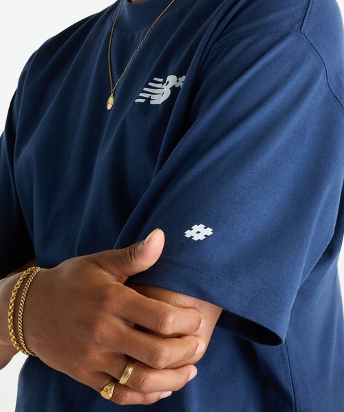 NEW BALANCE(ニューバランス)の「Numeric Small ロゴ T-Shirt(Tシャツ/カットソー・メンズ・ネイビー/ヘザーグレー・XX-LARGE/X-LARGE/LARGE/MEDIUM/SMALL)」の7枚目の写真