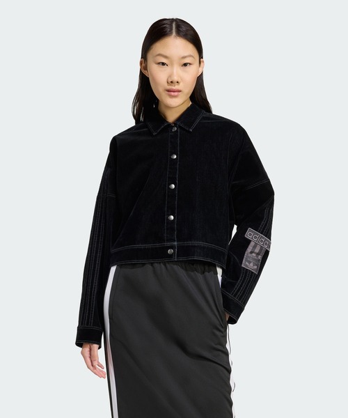 adidas(アディダス)の「アディブレイク 起毛ツイル ジャケット / アディダスオリジナルス adidas Originals(ブルゾン・レディース・ブラック・X-SMALL/X-LARGE/XX-LARGE/MEDIUM/LARGE/SMALL)」の1枚目の写真