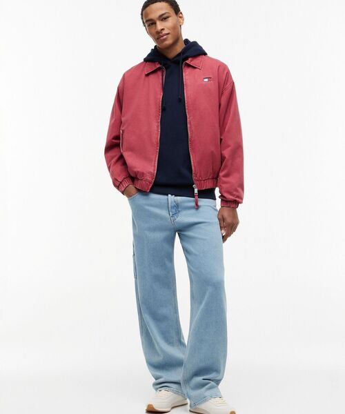 tommy jeans(トミー ジーンズ)の「ウォッシュドハリントンジャケット(ブルゾン・メンズ・レッド系6・SMALL/MEDIUM/LARGE)」の8枚目の写真