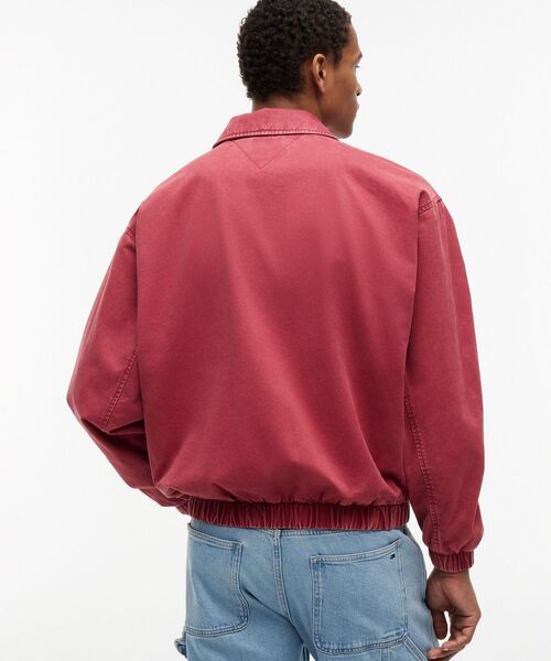 tommy jeans(トミー ジーンズ)の「ウォッシュドハリントンジャケット(ブルゾン・メンズ・レッド系6・SMALL/MEDIUM/LARGE)」の5枚目の写真