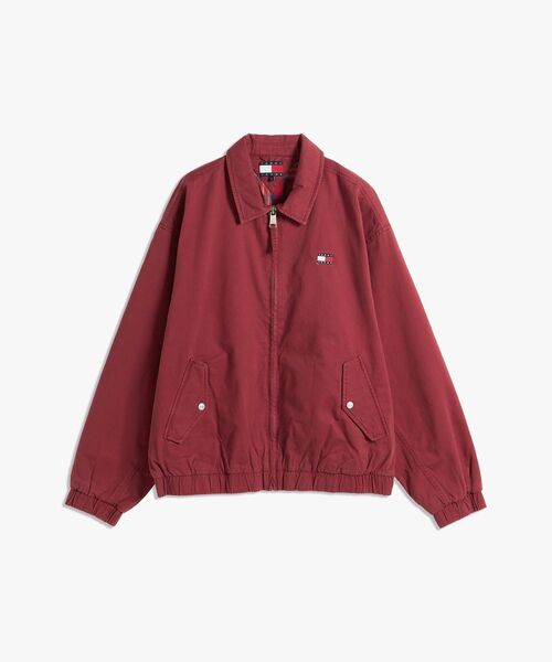 tommy jeans(トミー ジーンズ)の「ウォッシュドハリントンジャケット(ブルゾン・メンズ・レッド系6・SMALL/MEDIUM/LARGE)」の3枚目の写真
