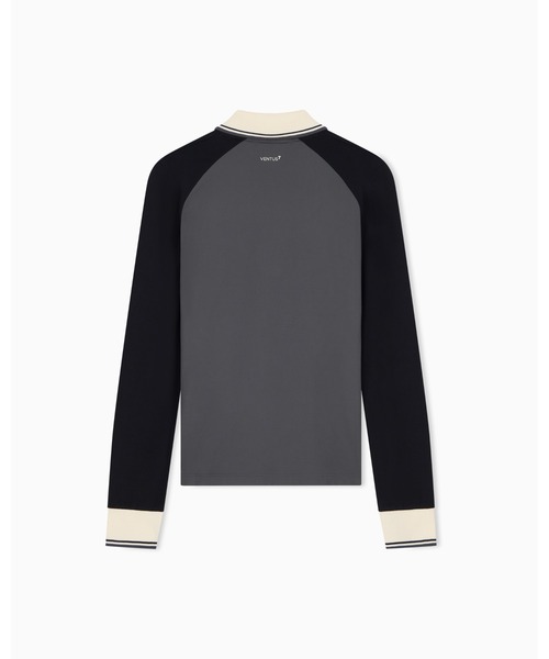 EMPORIO ARMANI EA7(エンポリオアルマーニイーエーセブン)の「<オンライン限定>【エンポリオ アルマーニ EA7】ウィメンズ ストレッチピケ 長袖ポロシャツ Golf Pro(ポロシャツ・レディース・グレー系その他・X-SMALL/SMALL/LARGE/MEDIUM)」の7枚目の写真
