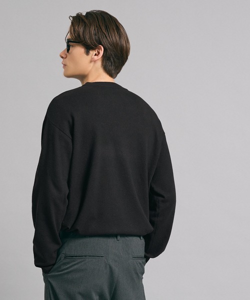 coca（coca）（コカ）の「クルーネックロゴニットトップス（ニット/セーター・メンズ・ブラック/ライトグレー・L/M/XL）」の5枚目の写真
