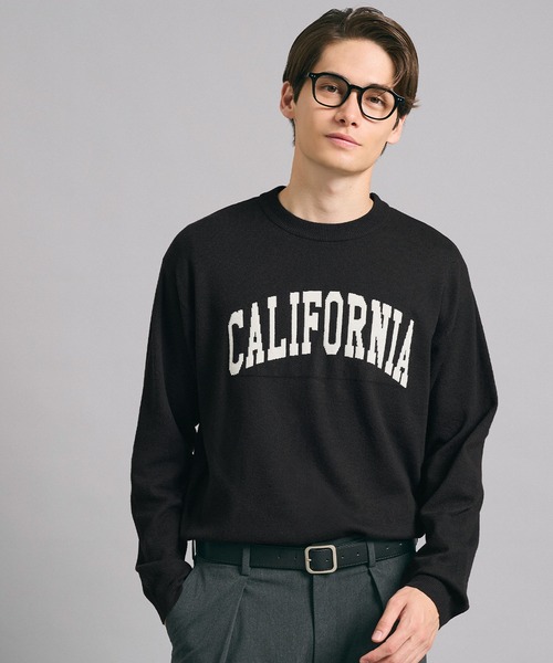 coca（coca）（コカ）の「クルーネックロゴニットトップス（ニット/セーター・メンズ・ブラック/ライトグレー・L/M/XL）」の6枚目の写真