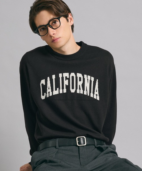 coca（coca）（コカ）の「クルーネックロゴニットトップス（ニット/セーター・メンズ・ブラック/ライトグレー・L/M/XL）」の8枚目の写真
