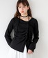 tiptop（ティップトップ）の「チョーカー付き前ギャザーロンT（Tシャツ/カットソー・FREE）」