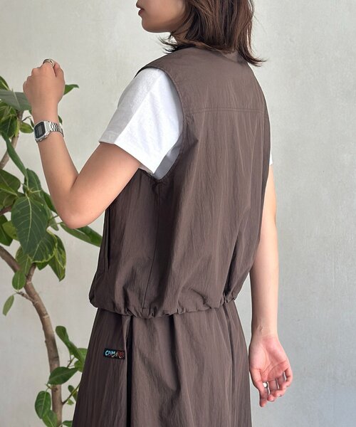 CPCM(シーピーシーエム)の「【2点セット】ナイロンコットンベストセットアップ(セットアップ・レディース・グレー/ブラウン/ブラック・FREE)」の11枚目の写真
